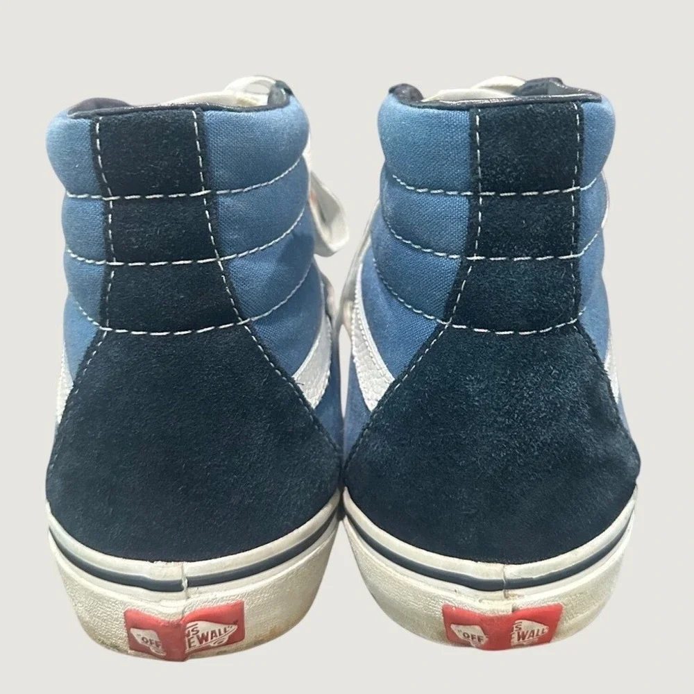 Vans Sk8-Hi Navy Blue High Top Skate Shoes Mens 11 Sneakers VN000D5INVY